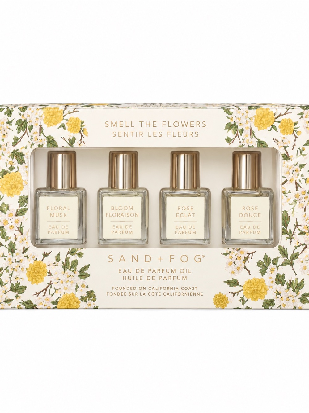 SAND+FOG Smell The Flowers Eau de Parfum Oil Set — Yellow Floral